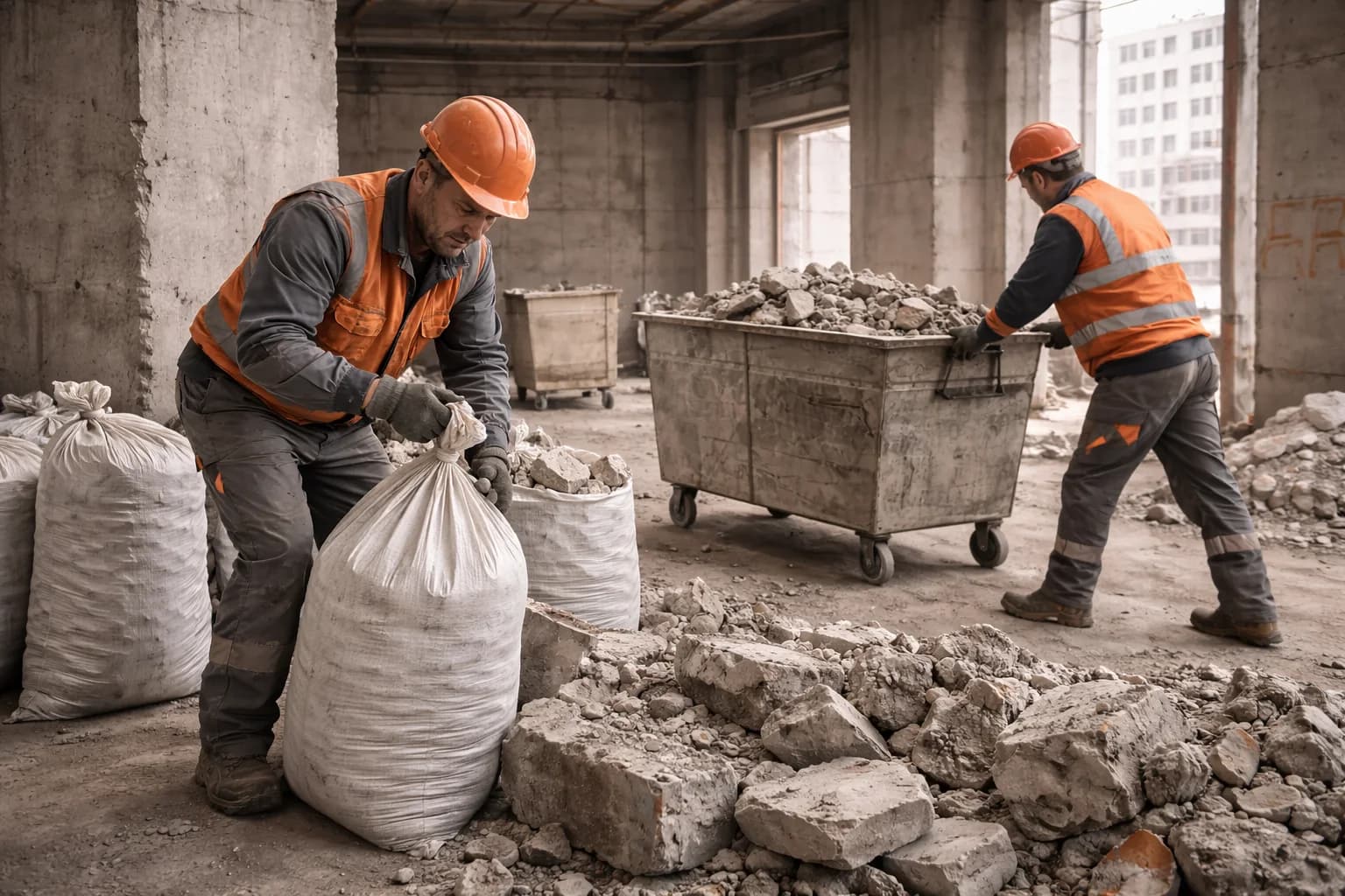 Вывоз строительного мусора